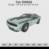 Car 210525 Embroidery File 6 size
