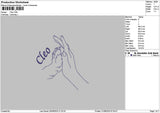 Cleotext Embroidery File 6 sizes