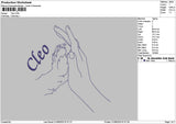 Cleotext Embroidery File 6 sizes