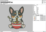 Dognoodle 01 Embroidery File 6 sizes