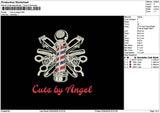 Cutstext 0204 Embroidery File 6 sizes