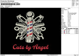 Cutstext 0204 Embroidery File 6 sizes