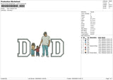 DAD 180226 Embroidery File 6 sizes