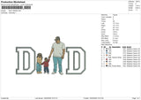 DAD 180226 Embroidery File 6 sizes