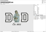 DAD PHOTO 231224 Embroidery File 6 size