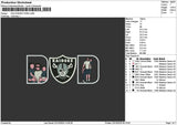 Dad Photoflat 1810 Embroidery File 6 sizes