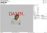 Damn Embroidery File 6 sizes
