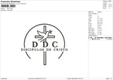 DDC Embroidery File 6 size