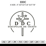 DDC Embroidery File 6 size