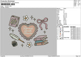 Dearesticons Embroidery File 6 sizes