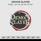 DEMON SLAYER Embroidery File 6 size