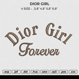 DIOR GIRL Embroidery