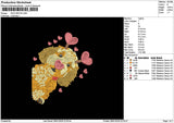 Dog 2801 Embroidery File 6 sizes