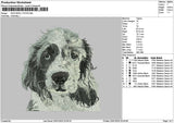 Dog Head 1701 Embroidery File 6 sizes