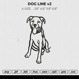 Dog Line v2 Embroidery