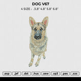 Dog v67 Embroidery