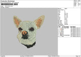 Dog 0812e Embroidery File 6 sizes