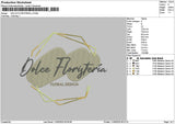 Dolcetext 1105a Embroidery File 6 sizes