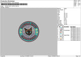 Cat Circle 1310 Embroidery File 6 sizes