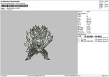 Character 2203 Embroidery File 6 sizes