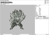 Character 2203 Embroidery File 6 sizes