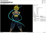 DRAGONBALL Line Embroidery File 6 size