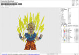 DRAGON BALL v5 Embroidery File 6 size