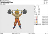 DRAGON Ball Gym Embroidery File 6 sizes
