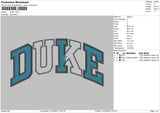 Duke Embroidery File 6 sizes