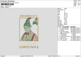 Dwighttext Embroidery File 6 sizes