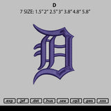 D Embroidery File 6 sizes