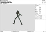 Daisuke J Embroidery File 6 sizes
