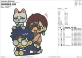 Dandadan Embroidery File 6 size
