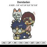 Dandadan Embroidery File 6 size