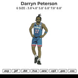 Darryn Peterson Embroidery File 6 size