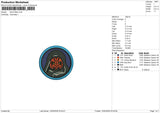 Darth Maul 10226 Embroidery File 6 sizes