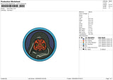 Darth Maul 10226 Embroidery File 6 sizes