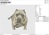 Deebo Dog Embroidery File 6 size