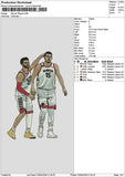 Players 0204 Embroidery File 6 sizes