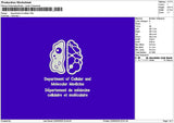 Cellulartext Embroidery File 6 sizes