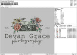Devantext Embroidery File 6 sizes