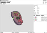 Digivice Embroidery File 6 size