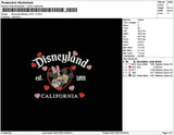 Dland Mickeylove V2 Embroidery File 6 sizes