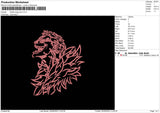 Doflamingo Pink Embroidery File 6 sizes