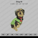 Dog 01 Embroidery