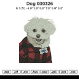 Dog 030326 State Embroidery File 6 size