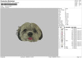 Dog Head 1909 Embroidery File 6 sizes