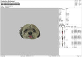 Dog Head 1909 Embroidery File 6 sizes