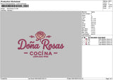 Donatext V1 V2 Embroidery 2 Files