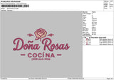 Donatext V1 V2 Embroidery 2 Files